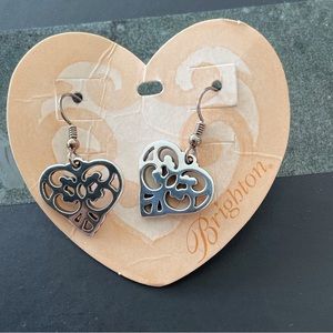 Brighton dangle heart earrings. NWT